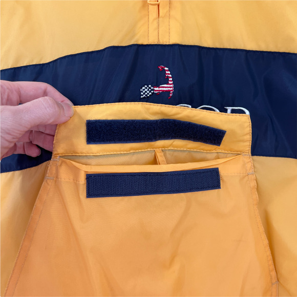 Cuffys of Cape Cod Massachusetts Kids Yellow Waterproof Windbreaker Jacket - Picture 11 of 12